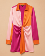 Sunset Theory Satin Mini Dress